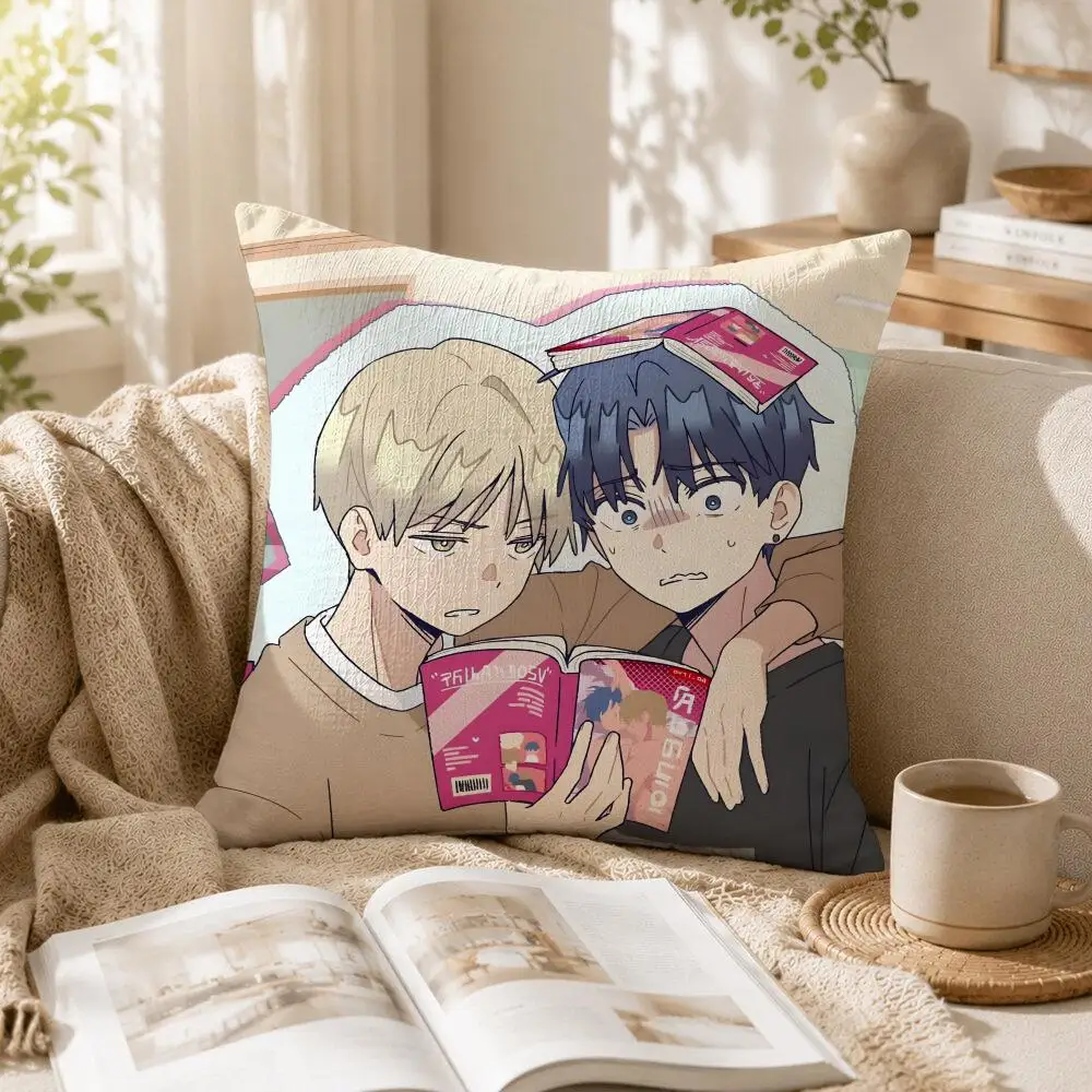 Yaoi Anime O-one Room Ta Cushion Cover Linen Square Pillow Case Naturally Durable Hypoallergenic Gentle On Sensitive Skin