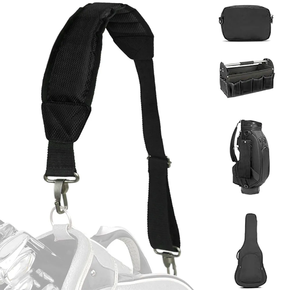

Golf Bag Shoulder Strap with Waterproof Polyester Adjustable Fit and Sturdy Metal Swivel Clip for Secure Carry