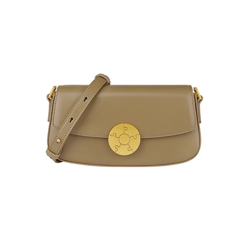 New 2023 Spring Style Red Leather Shoulder Bag with Magnetic Buckle Luxury Handbags for Women Daily Use and Casual Outings