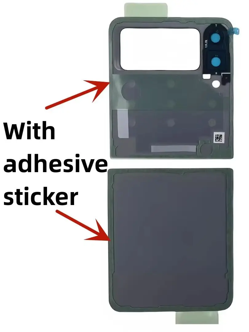 Wymiana szkła tylnej pokrywy dla Samsung Galaxy Z Flip3 F7110 F711U F711B F711N Pokrywa baterii Obudowa tylnych drzwi Obudowa tylna pokrywa — zdjęcie produktu 7