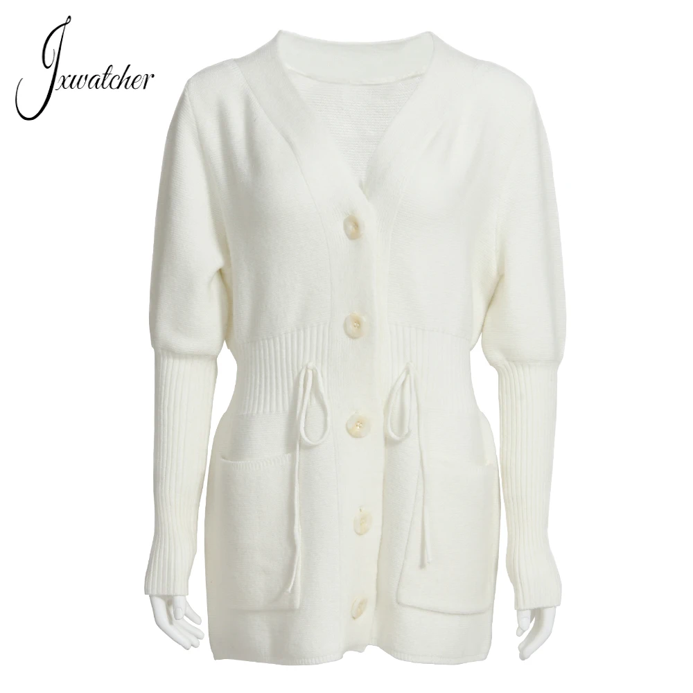 Jxwatcher-Cardigan en Cachemire à Manches sulfpour Femme, Pull à la Mode, Manteau de Printemps et d'Automne