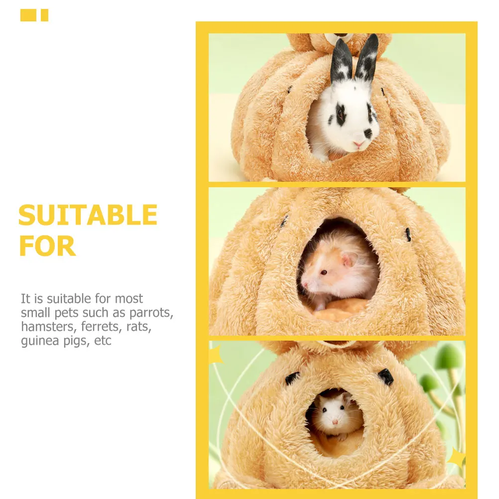 

Lovely Hamster Housewarm Cozy Nest For Small Pets Durable Cotton Hideout For Guinea Pigs Rats Ferrets Chinchilla Accessory Cage
