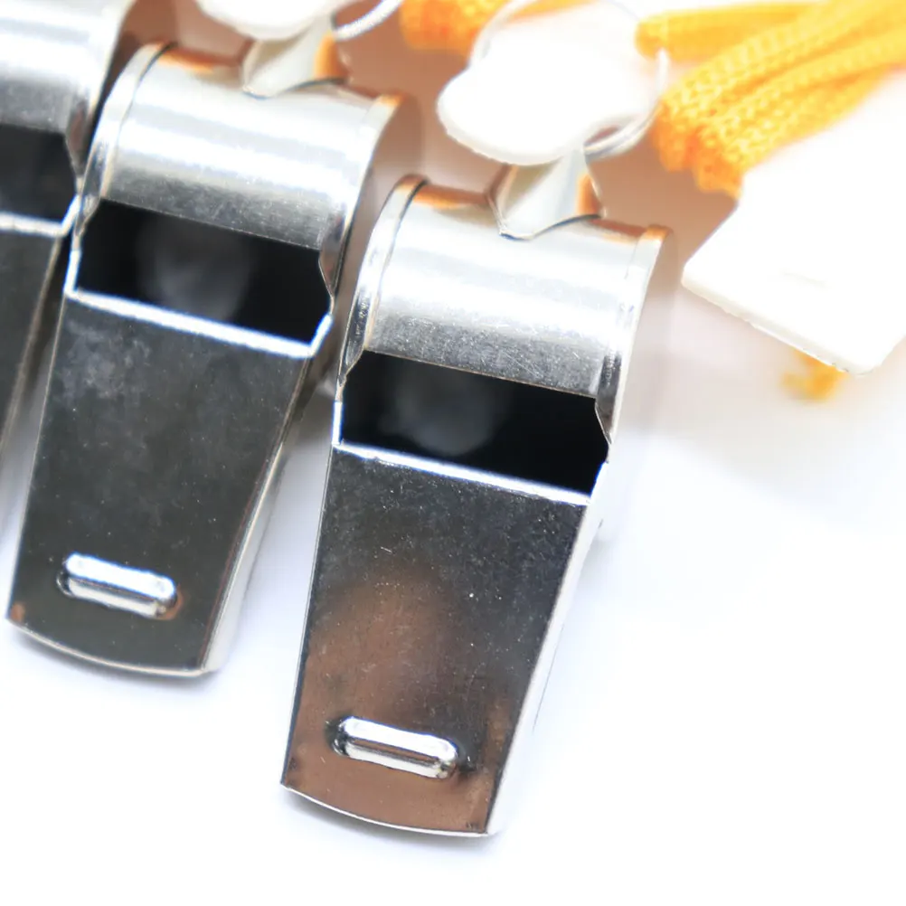 

12 Pcs Metal Referee Whistle Steel Whistles Judge Stainless Activity Fan Simple