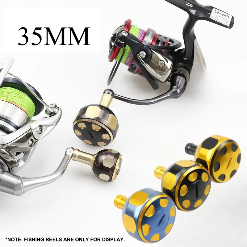 35MM Alloy Knobs Suit 7x4x2.5MM Bearings 4MM shaft Fishing Baitcast Reel Spinning Wheel Handle