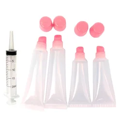 50/30/10PCS 8/15ML Lip Gloss Tubes Containers Empty Lipgloss Tube Lip Balm Tubes Refillable Squeeze Lip Gloss Supplies MakeUp