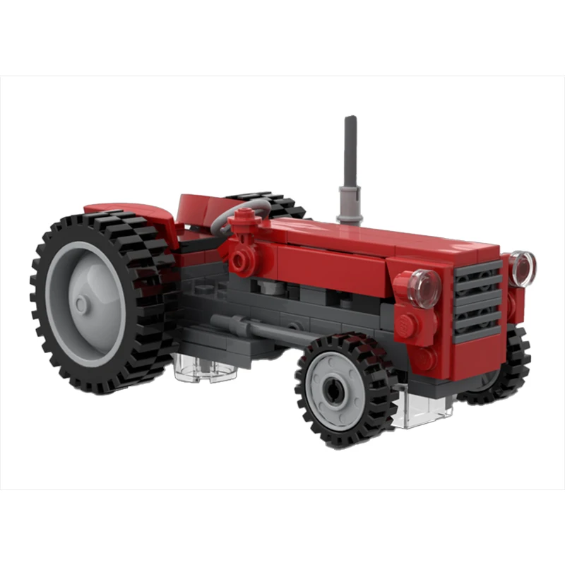 MOC Farm tractor Massey Ferguson CityLarge trucks Building Blocks Assembly Model Bricks Display Creative Children Toys Gifts