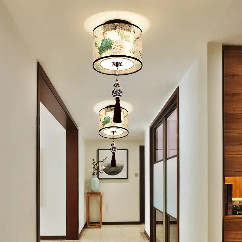 Classic Vintage Chinese Led Hanging Ceiling Lights China Design Modern Pendant Ceiling Lamp for Living Room Bedroom