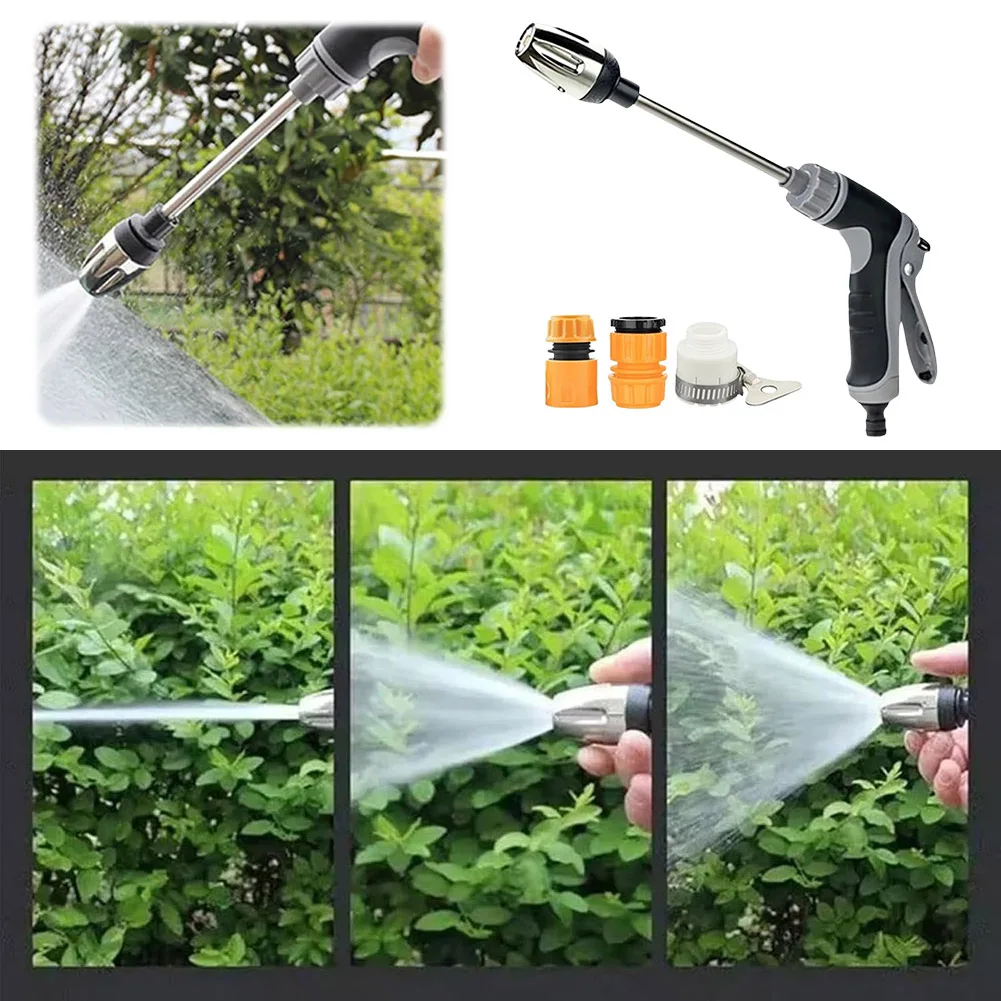 High Pressure Water Gun Quick Connector Garden Hose Water Gun for Car Washing Garden Watering 3 Modes Garden Irrigation Tools