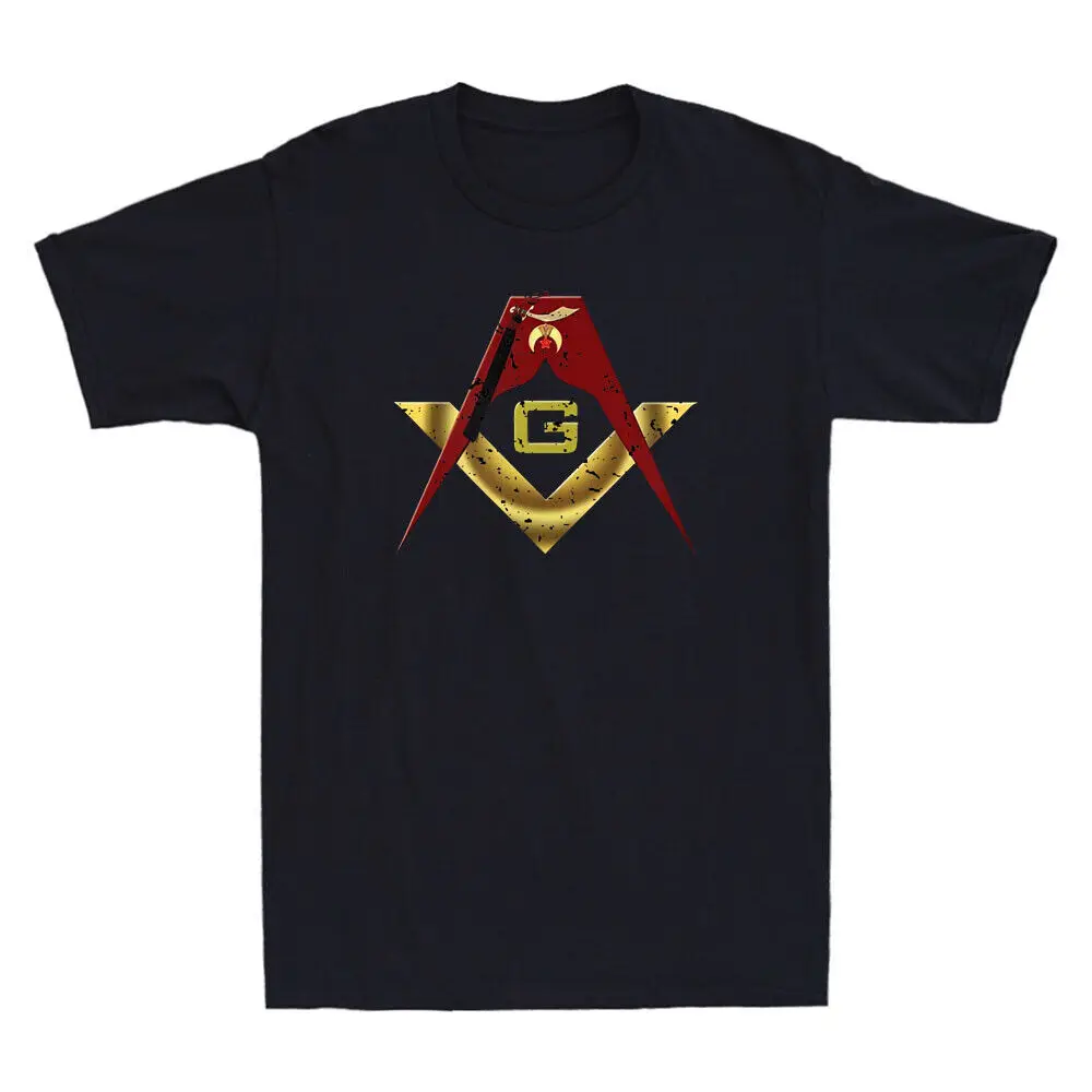 Masonic Shriner Funny Graphic Logo Vintage Cotton Tee Anime Graphic T-shirts For Men Clothing Women Tees High Quality 100%Cotton