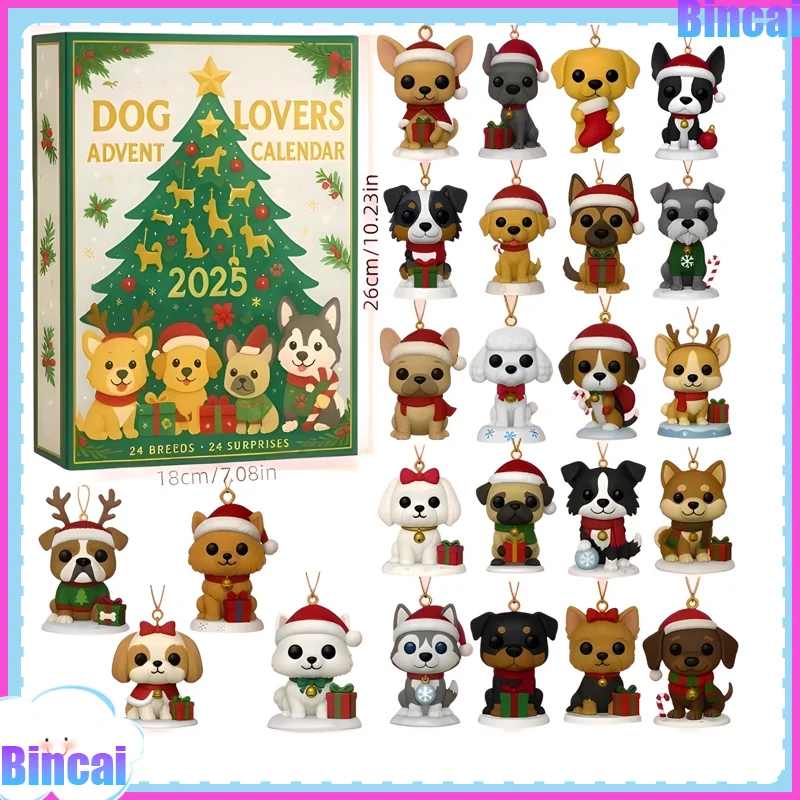 24 قطعة 2D شجرة عيد الميلاد تقويم القدوم 2026 طبعة محدودة جرار 100th الذكرى اليومية مفاجأة الحلي ديكور هدية