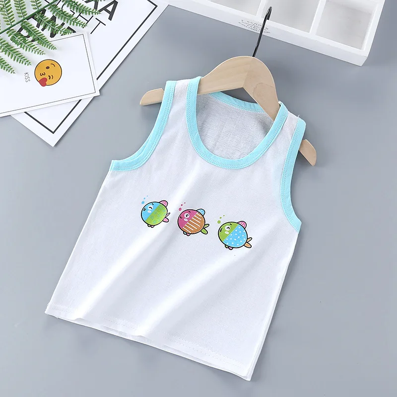 2022 Summer Children T Shirts Cartoon Tops For Kids Cotton Toddler Undershirts Girls T-shirt Boys Underwear Clothing