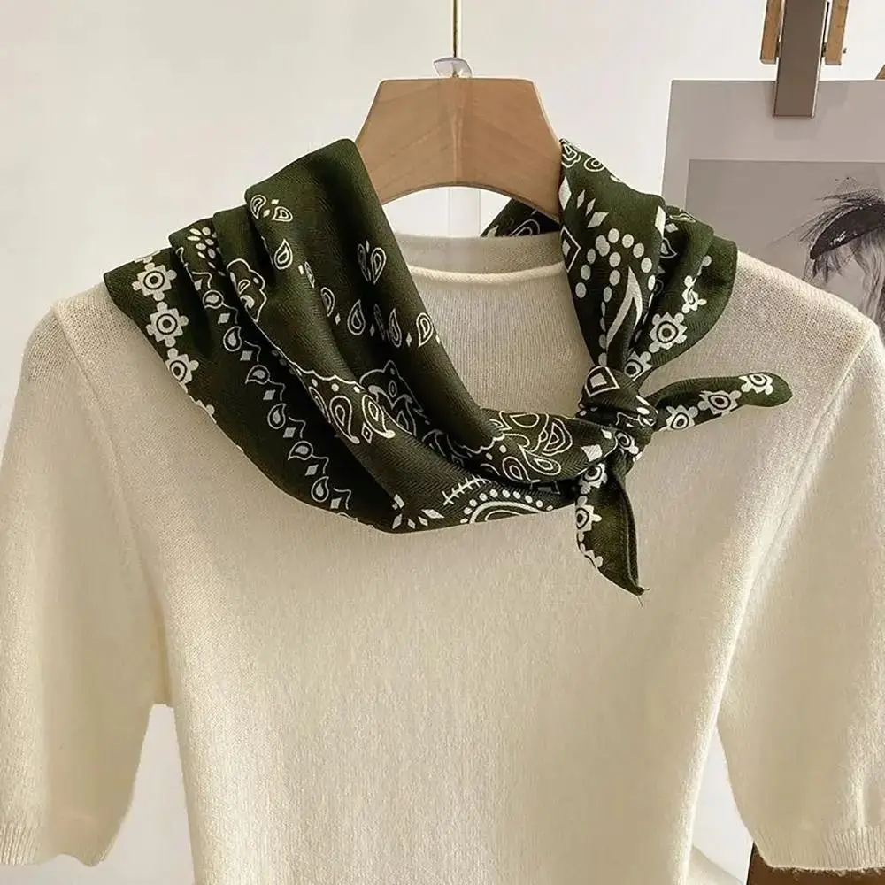 

Fashion Cotton Linen Square Scarf Polyester Soft Bandana Retro Wrap Scarf Decor