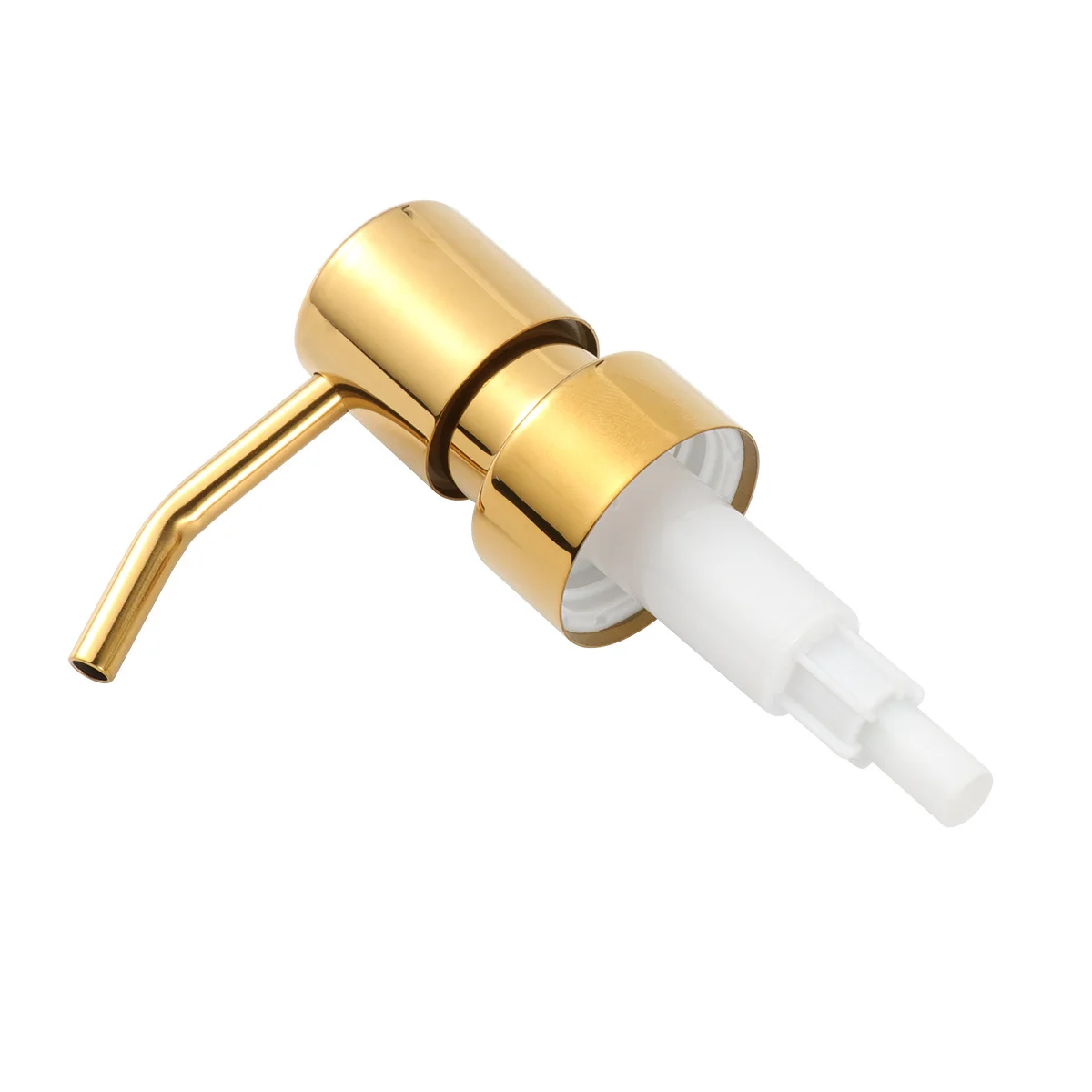 

1Pcs Electroplating Pump Head Rose Gold Stainless Steel Bottle Pump for Shampoo Lotion Dispenser Replacement Home Bathroom Use