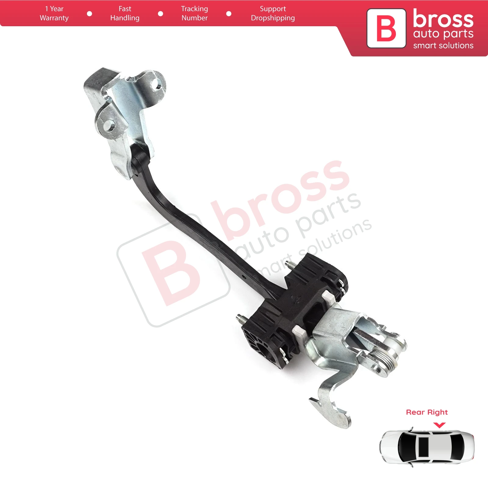 

BDP940 Rear Right Trunk Door Hinge Stop Check 8731R0 for Fiat Ducato Peugeot Boxer Manager Citroen Jumper Relay 250 290 2006-On