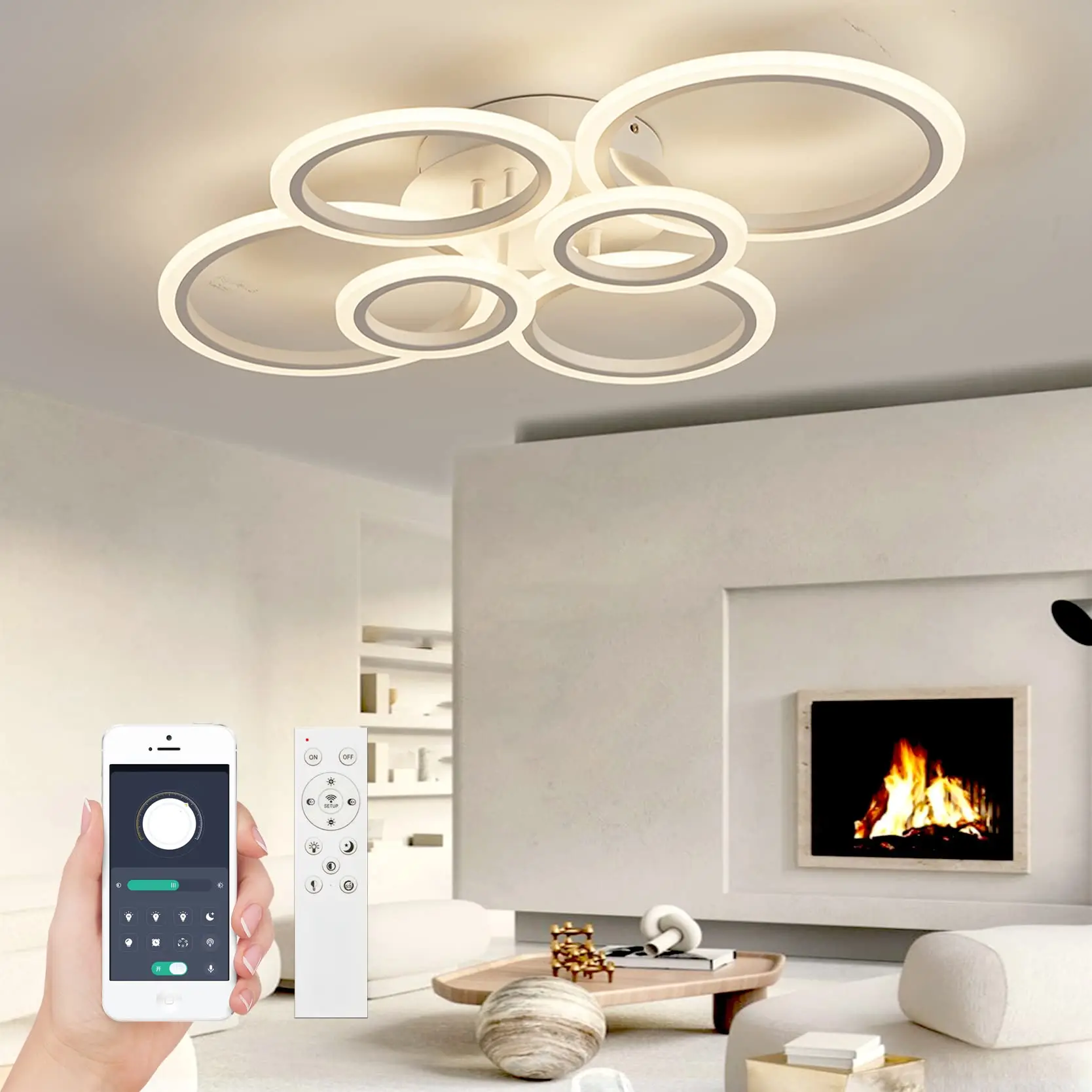 Modern Round LED Ceiling Lamp Bedroom Light Luster LED Lights For Room Ceiling Light Fixture Modern Home Decoration