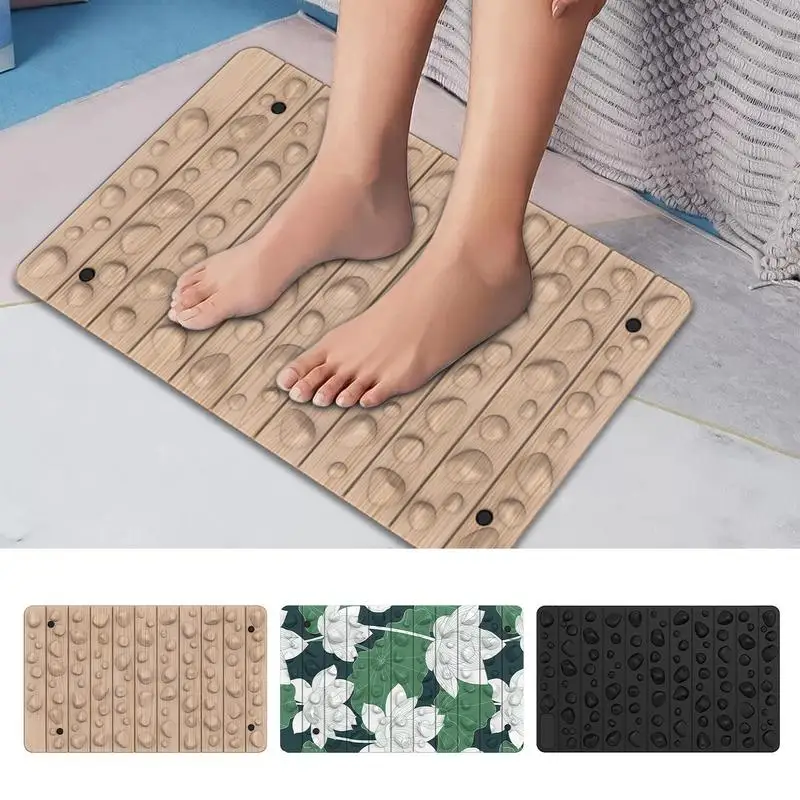 1Pc Foot Reflexology Mat Rock Mat Foot Stimulator Massager Waterproof Foot Reflexology Mat Multi-Purpose Feet Massage Tool