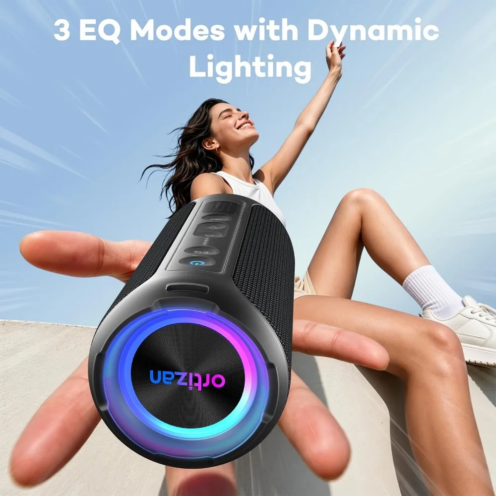 Portable Bluetooth Speaker, 40W Loud Sound, 30 Hours Playtime, Waterproof, TWS Pairing for Outdoor, Shower Use - view 5