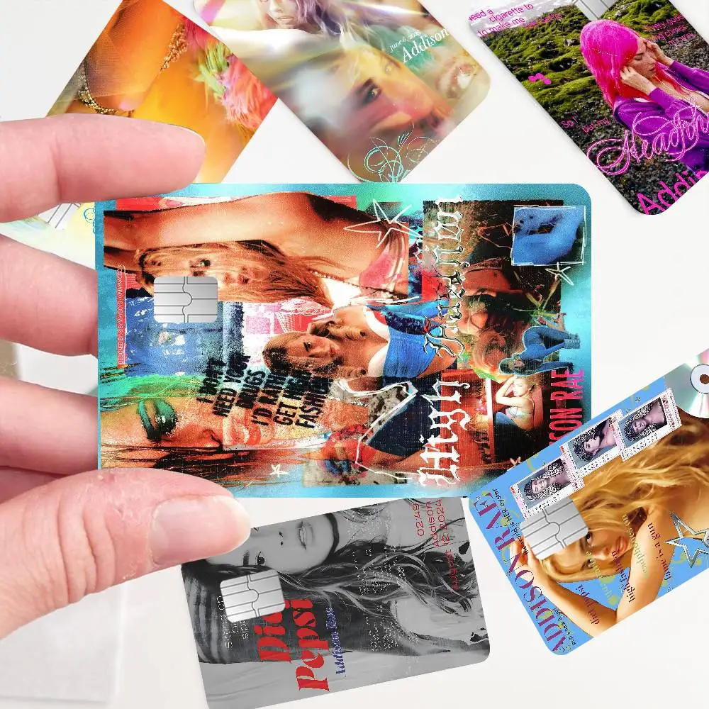 العصرية البوب المغني أديسون راي 'Diet Pepsi' جديد ألبوم Muisc أنيمي ملصق فيلم غطاء الجلد لبطاقة الائتمان بطاقة الخصم البنك الجبهة #1