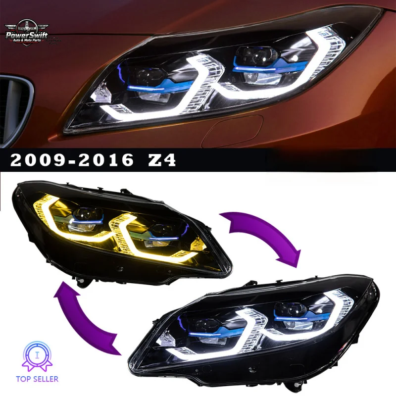

Suitable for 09-16 BMW Z4 Assembly E89 Modified New Dual-color LED Daytime Running Laser Lens Headlight