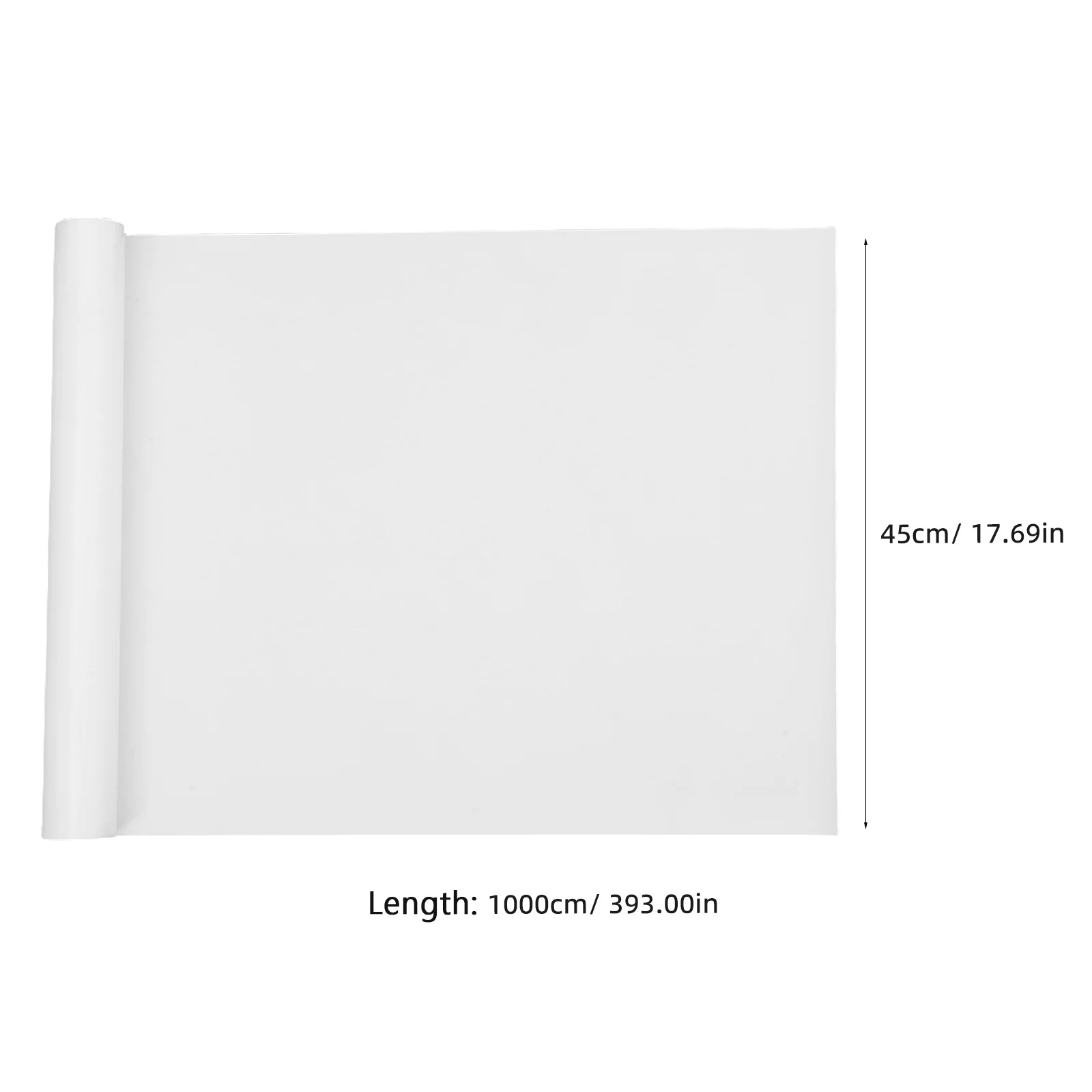 45cmx10m Whiteboard Paper Roll Adhesive Reusable Removable for Brainstorming Notes Office Use Whiteboard Reminder