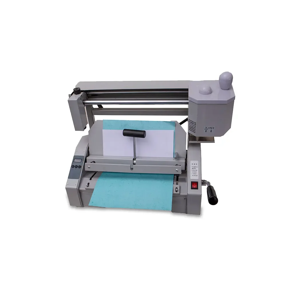 A4 desktop thermal glue binding machine for note book hardcover book binding machine small book binding machines