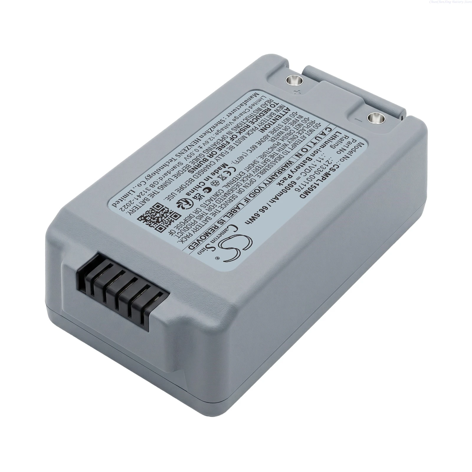 Replacement 11.1V 6000mAh  Medical Battery 21330-001176 for Physio-Control Lifepak 15