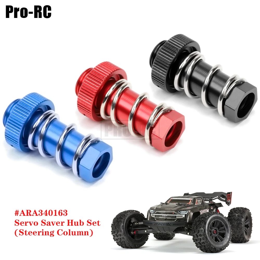 1Pcs Servo Saver Tube Steering Column w/ Clamping Nut ARA340163 Aluminum Alloy Set for Arrma 1/8  Karton Senton Outcast Rc Car