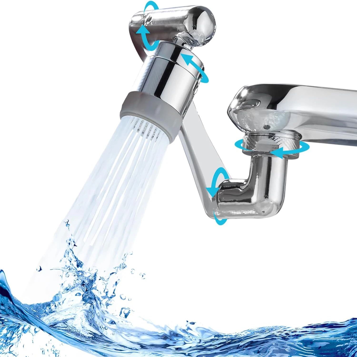 Universal Rotation Extender Faucet Aerator Splash Filter Kitchen Tap Washbasin Faucets Bubbler Nozzle Robotic Arm