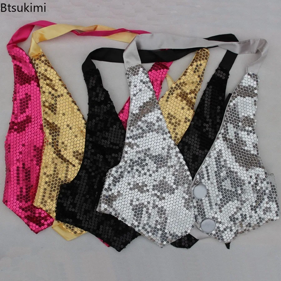 

Новые женские блестящие топы для джазовых танцев, жилет с блестками, жилет в стиле хип-хоп для танцев на пилоне, сексуальный топ для ночного клуба, блестящий жилет для выступлений на сцене