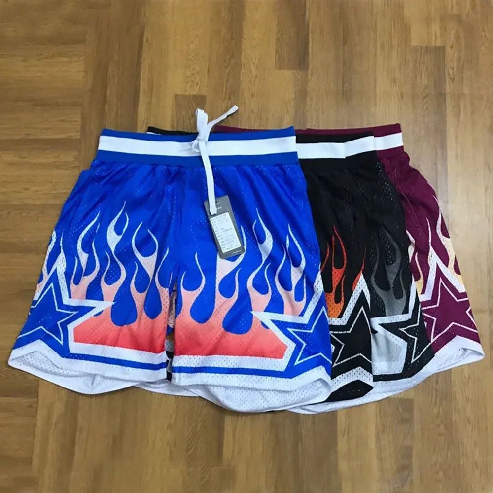 2024 Nieuwe Amerikaanse Basketbalbroek High Street Vijf Punten Broek Lichtgewicht Ademende Losse Grote Hardloopsport Shorts