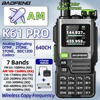Baofeng K61 PRO Walkie Talkie Multi Band DTMF High Power Wireless Copy Frequency Type-c Upgraded UV-K6 Ham Radio Two Way Radio