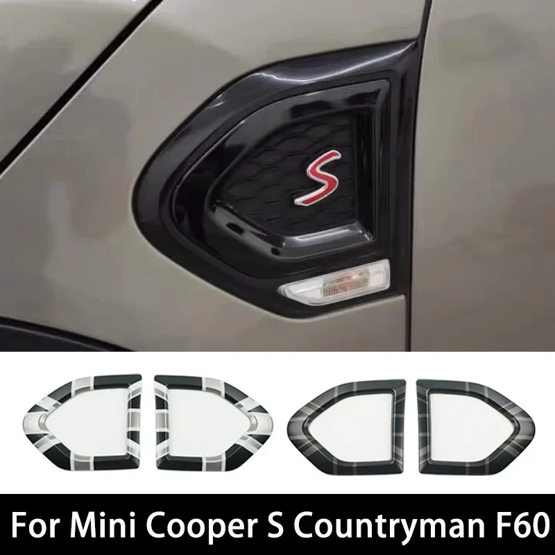 

For MINI Cooper S SD Countryman F60 Car Fender Turn Signal Exterior Light Covers Sticker Auto Accessories