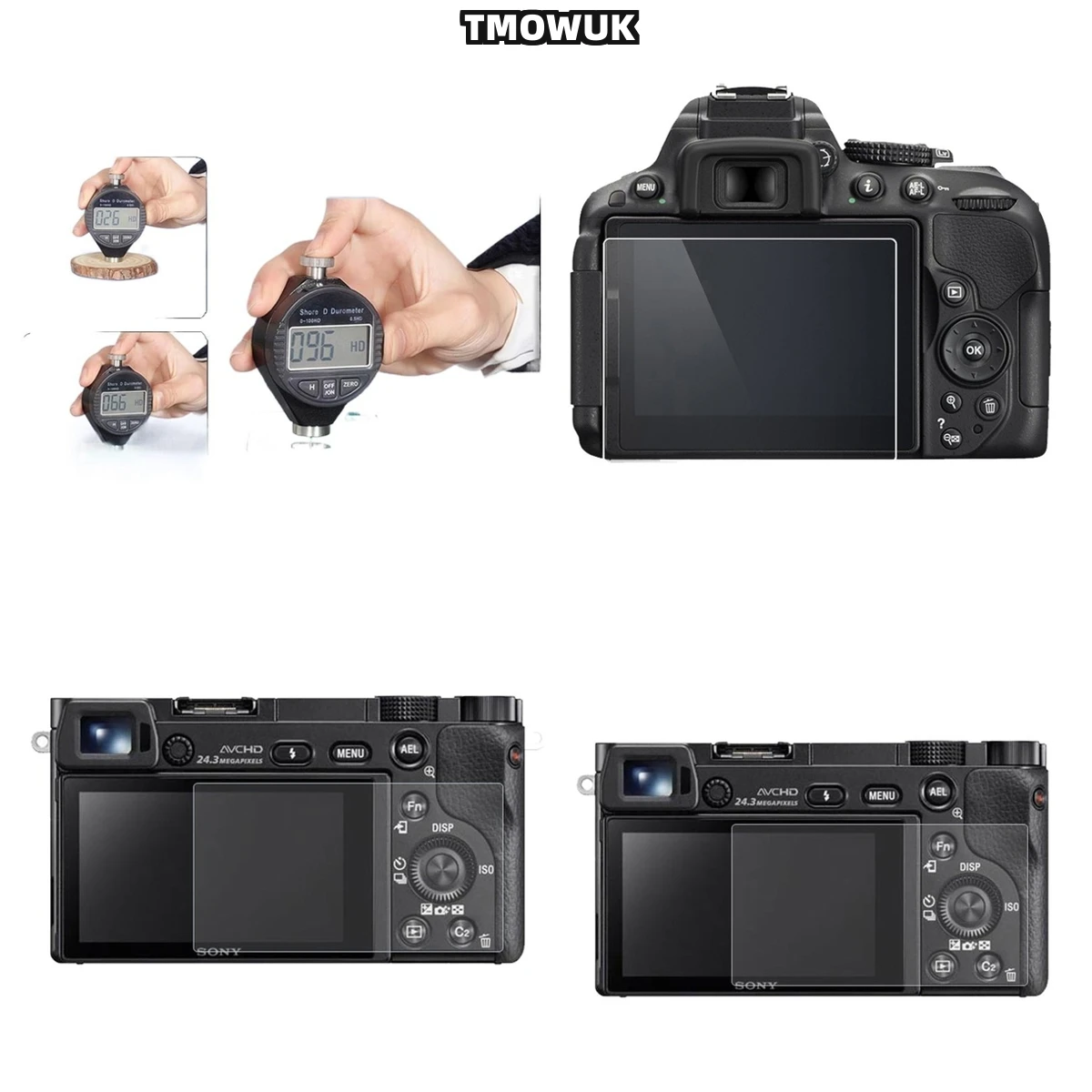 

For Nikon D5300 D54 D5500 D5600 Anti Scratch-resistant Film - 9H Tempered Glass Screen Protector With Anti Tear & Anti Chemical