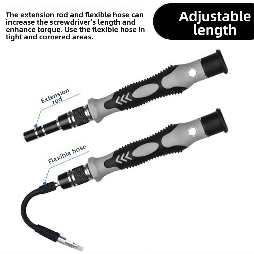 Precision 115 in 1 Screwdriver Set with Box Disassembly Multi-bits Screwdriver Multi-function Mini Magnetic Repair Tools Kit