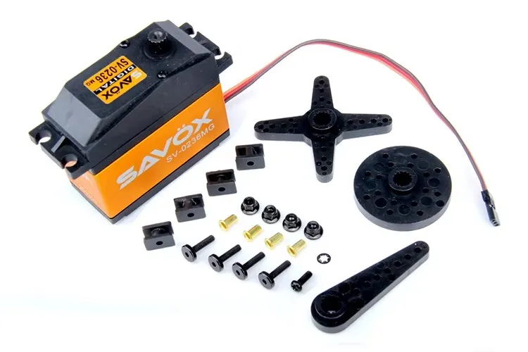 Savox 0236mg engrenagem de liga de titânio de alta tensão servo digital de alto torque para 1/5 rofun hpi baja losi 5ive-t rofun lt