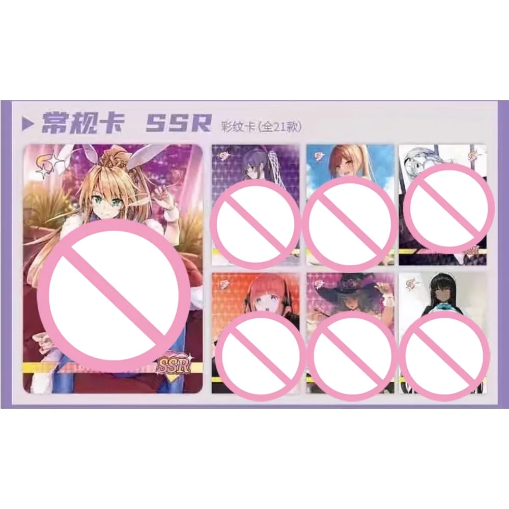 Goddess Date Collection Cards Classic Popular Anime Game Girl Party Feast Charm Temptation Exquisite Character Cards Toys Gifts