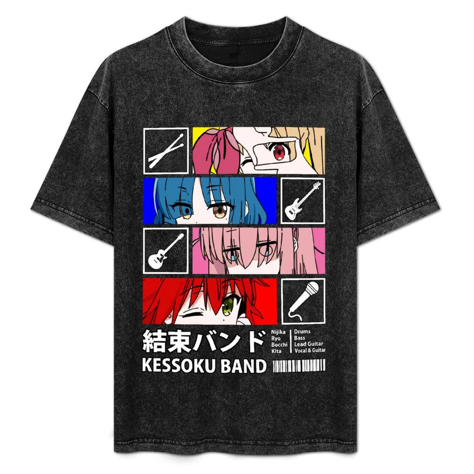 

Kessoku Band Line Up T-Shirt Festival Party Tee Top