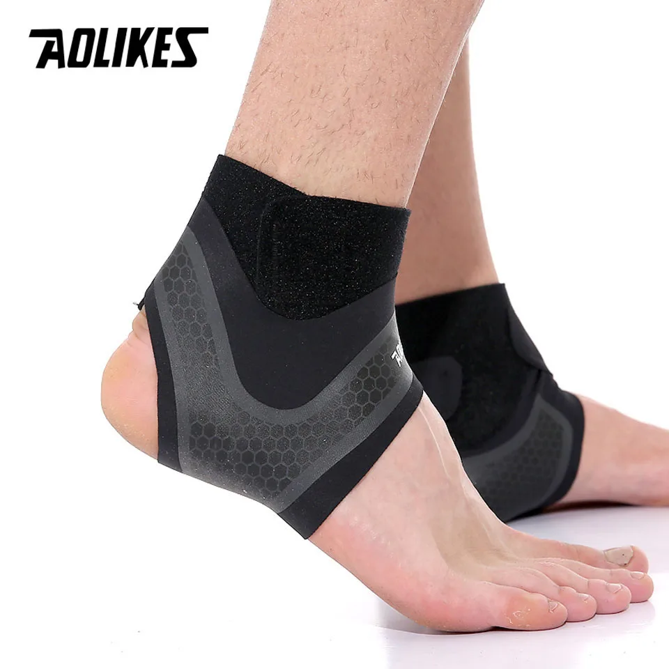 AOLIKES 1PCS New Elastic Ankle Support Adjustable Breathable Ankle Brace for Sports Protection Sprains Injury Heel Wrap Sleeve