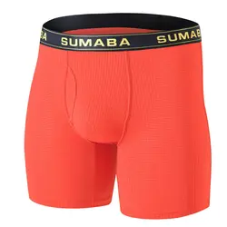 Zonbailon Men's Boxer Briefs Tagless Big and Tall With Soft Big Pouch Open Fly Comfort Fit Boxers