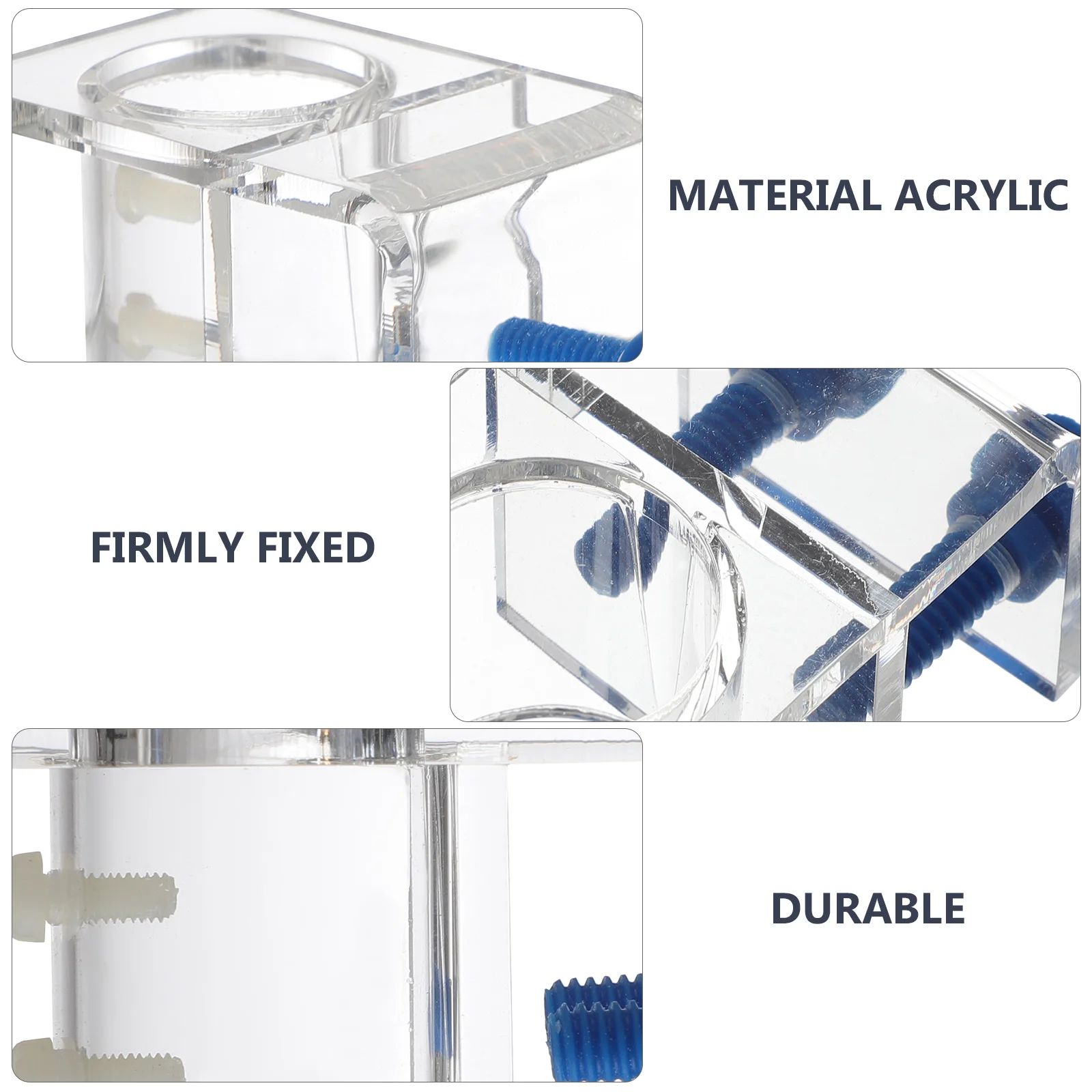 

Fish Tank Aquarium Water Tube Clamp Acrylic Durable Holder Clip Easy Install Fixing Clip for Aquarium Hose Fish Tank Hose Holder