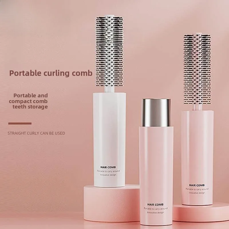 

Портативная круглая расческа-щетка для укладки волос, для коротких и длинных волос, для сушки феном, для женщин