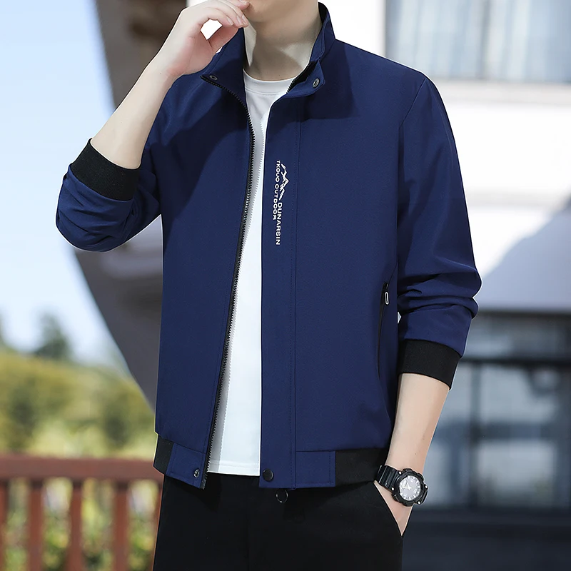 

Men Bomber Jacket Thin Slim Long Sleeve baseball Jackets Mens Windbreaker Zipper Windbreaker Jacket Male Outwear Brand Clothing