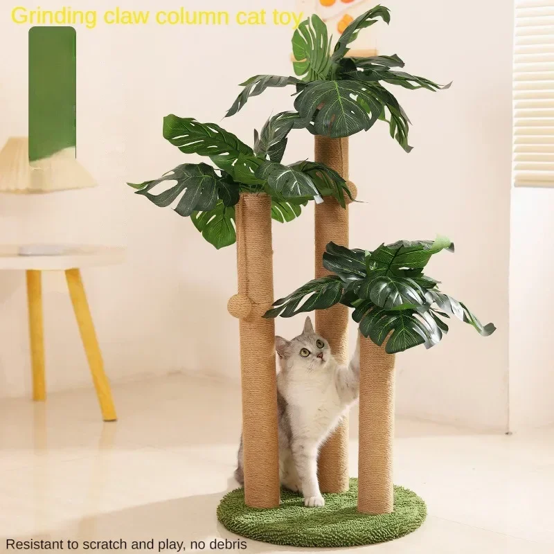 Coconut Palm Cat Scratching Post Cat Climbing Frame Sisal Hemp Vertical Cat Board Durable and Resistant To Debris Pet Toys