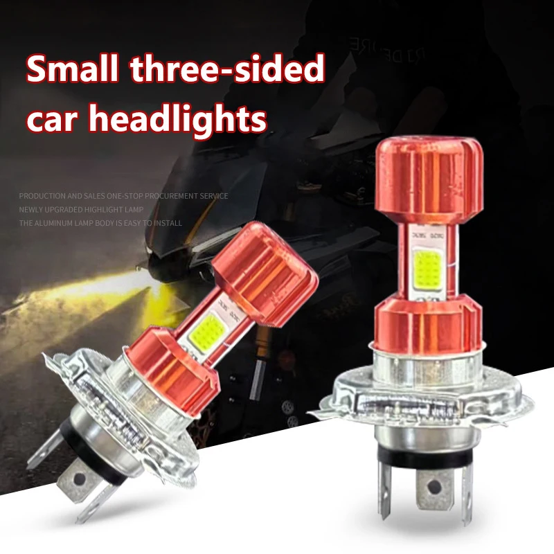 JW-DP-017 H4 Motorcycle Headlights COB Led Lights For Motorcycle /Low Led Spotlight Super Bright Fog Lamp DC 8V-80V