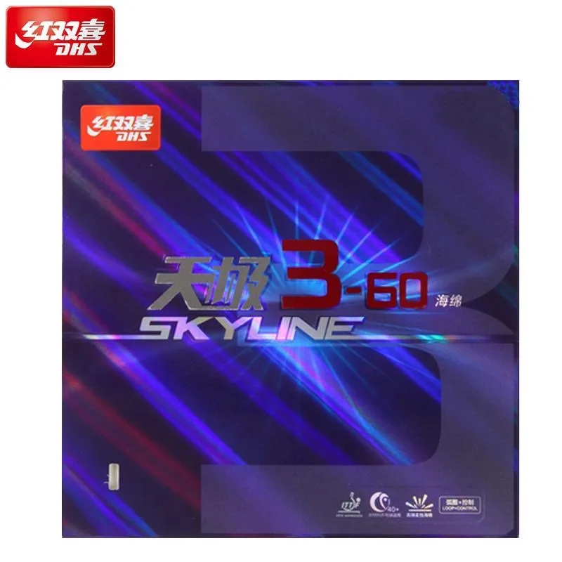 DHS Hurricane 3-50 SKYLINE 3-60 Pips-In tenis stołowy gumowa pętla kontrolna oryginalna gąbka DHS do ping-ponga — zdjęcie 6