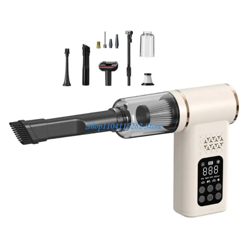 Digital Tire Inflator Car Vacuum Portable ABS Design for Emergency