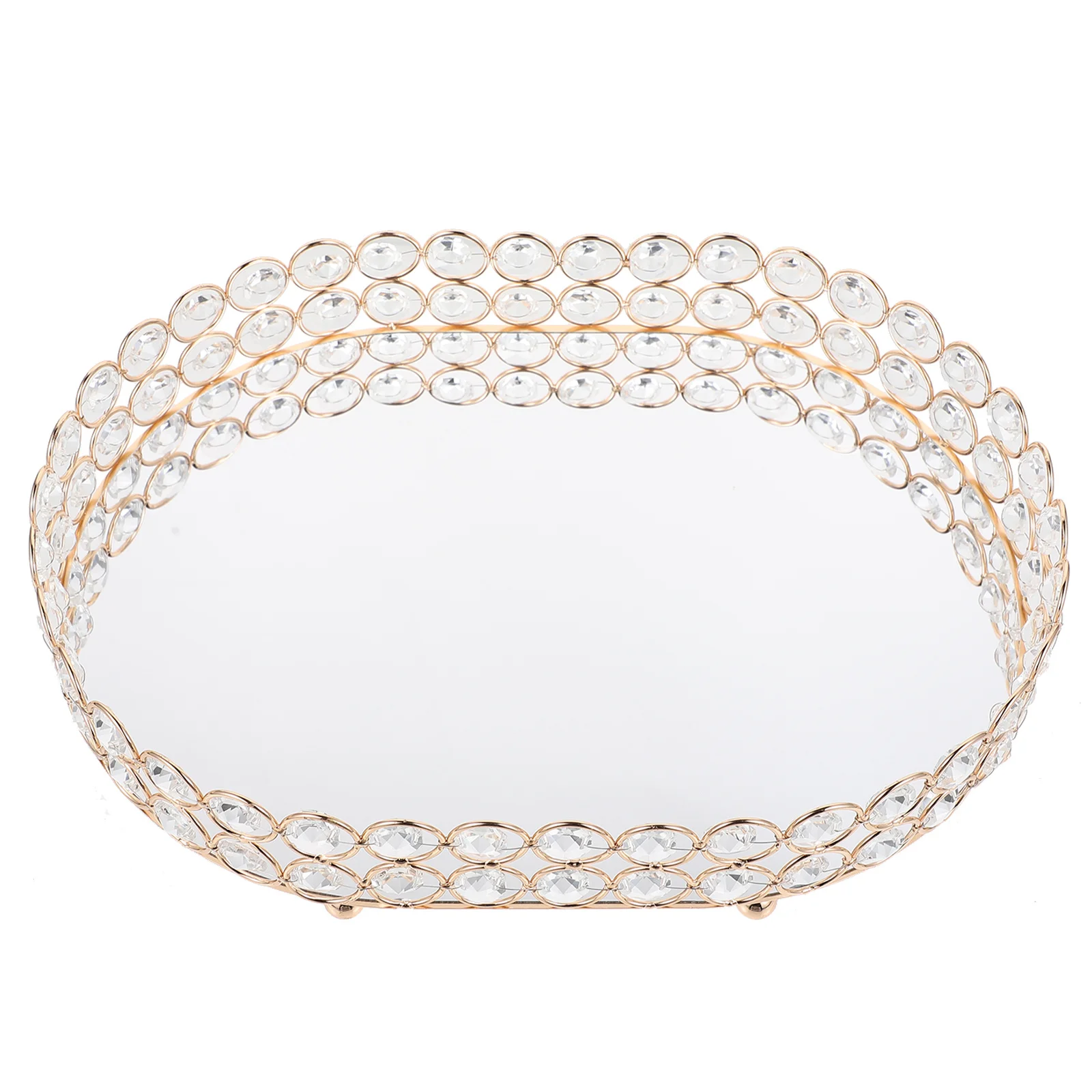 

1pc Clear Crystal Jewelry Tray Odorless Eco-Friendly Multipurpose Organizer For Cosmetics Rings Bracelets Desktop Storage Tray