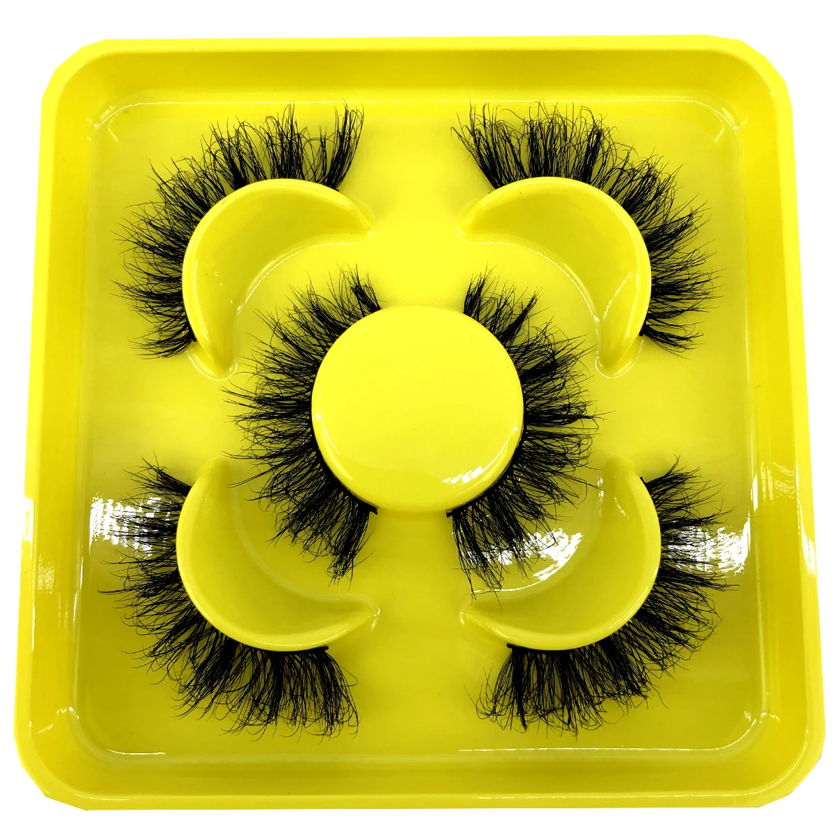 3 Pairs 3D Faux Mink Lashes Fluffy Soft Full Thick Wispy Natural short False Eyelashes Curly lashes wholesale furry eyelashes