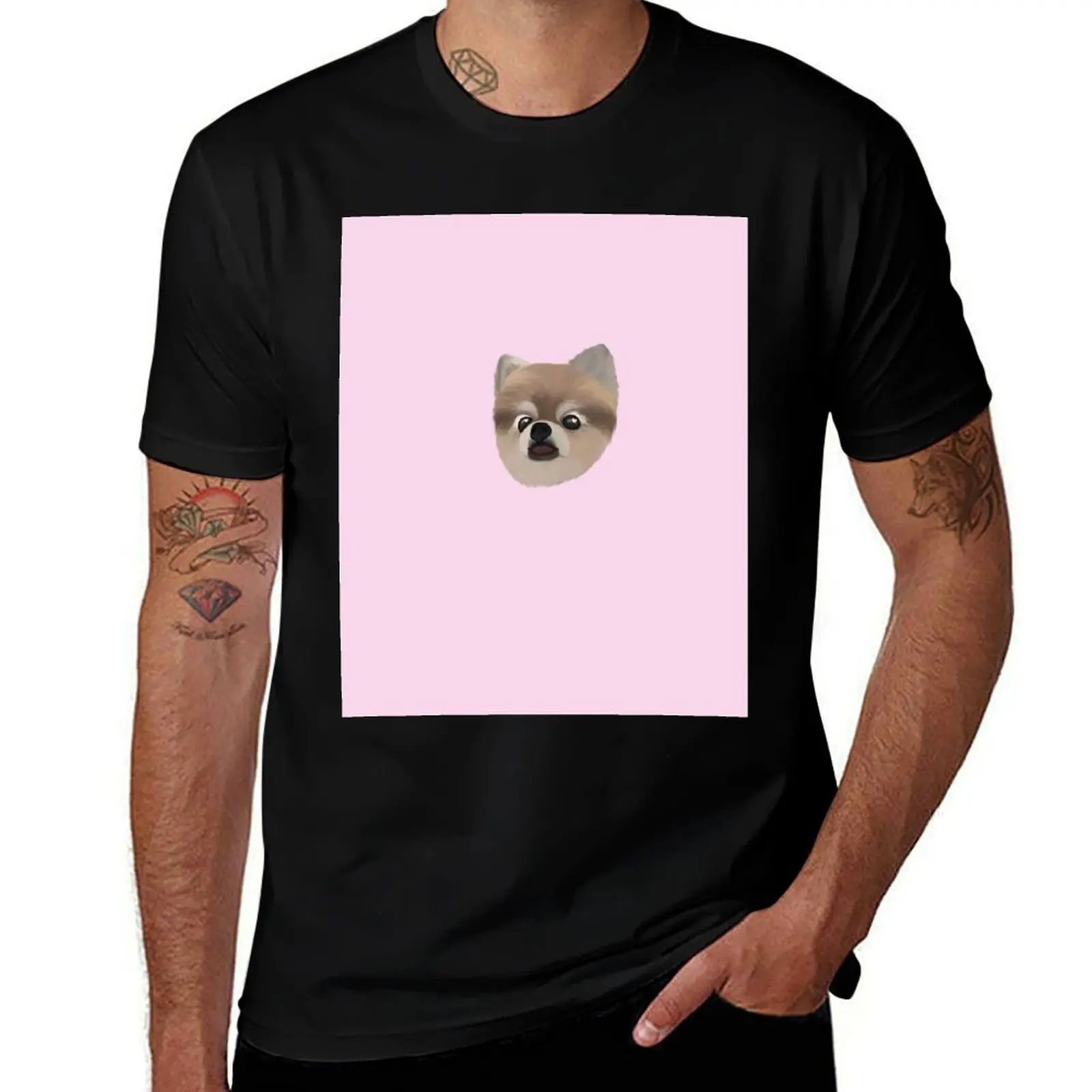 blep pomeranian T-Shirt Plus Size Basic Cotton T-Shirt