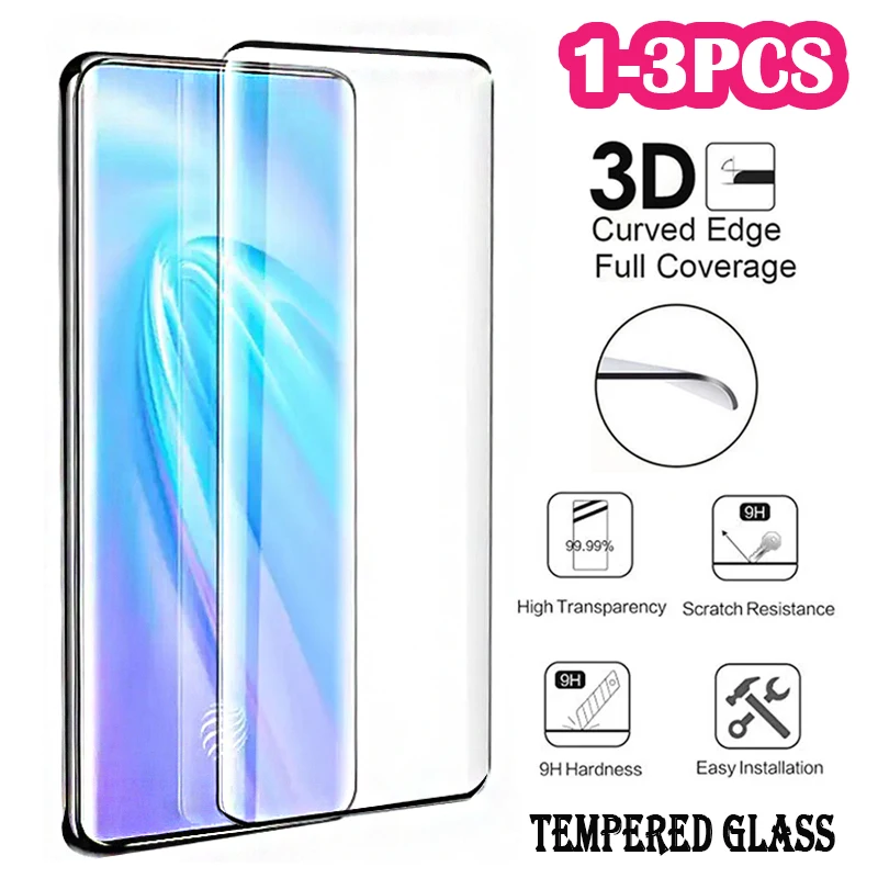 Full Curved Edge Tempered Glass For Samsung Galaxy Note 20 10 E S8 S9 S10 S20 S23 S21 Ultra S22 Plus Screen Protector Protective